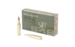 Sellier & Bellot S&B ammunition, green box with two brass cartridges displayed