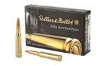 Sellier & Bellot S&B 7X57 ammunition box with three brass cartridges