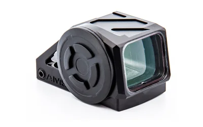 Shield Sights SHLD AMSC enclosed emitter RDS 8MOA, black optic in front three-quarter view