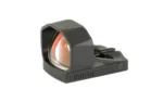 Shield Sights SHLD RMSX GLS ED RFLX SGHTXL 65/2MOA, black angled view with orange-tinted lens