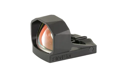 Shield Sights SHLD RMSX GLS ED RFLX SGHTXL 65/2MOA, black angled view with orange-tinted lens