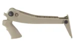 ATI Outdoors ADV TECH 12GA MOSS/REM T-FOLD FDE stock, left-side view with pistol grip