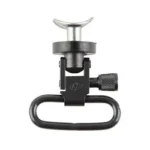 ATI Outdoors ADV TECH AR-15 PLSTC FRND SLNG ADPTR black, front view with loop and screw