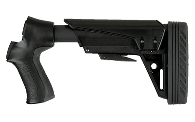 primary-12784 ATI Outdoors ADV TECH T3 STOCK MOSS 990 AFTRSHCK black right-side view with grip, cheek rest and buttpad