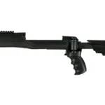 ATI Outdoors ADV TECH TACTLITE RUG MINI-14 BLK black right-side view with top rail, grip and adjustable stock