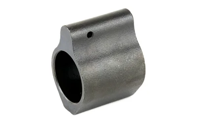 ATI Outdoors ADV TECH LOW PROFILE GAS BLOCK gray angled view with round bore and side port