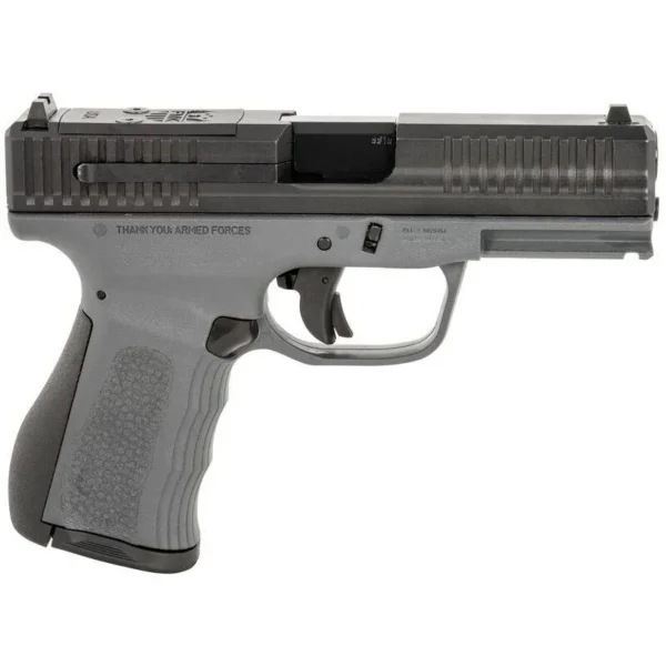 FMK Firearms Inc. FMK Mach 9 Handgun 9mm Luger 10rd Magazine(1) 4" Barrel Optic Ready Dark Grey Frame
