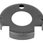 LBE AR HAND GUARD CAP ROUND, front view of black round cap with large center opening and tabs