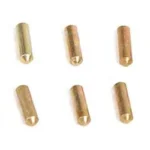 LBE AR Take Down Detent 10PK, ten brass-colored cylindrical detents arranged in two rows