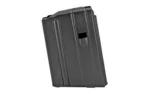 DURAMAG 10RD 6.8SPC SS MAG BLK black steel magazine, angled side view with ribbed body