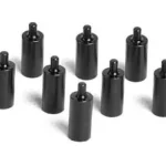 LBE AR BUFFER RETAINING PIN 10PK, ten black retaining pins arranged in two rows