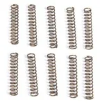 LBE AR BFFR RETAINING PIN SPRNG 10PK, ten metal coil springs arranged in two rows
