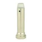 LBE CARBINE LENGTH RECOIL BUFFER, upright silver buffer with round side hole and flanged base