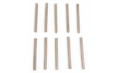 primary-13028 LBE AR TAKE DOWN DETENT SPRING 10PK ten silver coil springs arranged in two rows