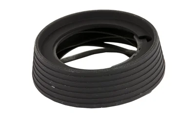 LBE AR DELTA RING ASSEMBLY black ridged circular assembly in angled top view