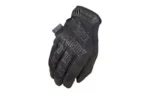 MECHANIX WEAR ORIG COVERT LG, pair of black full-finger gloves viewed from above