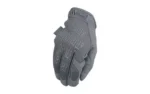 MECHANIX WEAR ORIG grey glove, back view with textured fingers and wrist strap