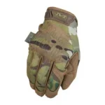 Mechanix Wear Orig MC LG camouflage glove, back view with reinforced fingers and wrist strap