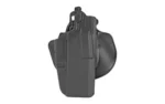 Safariland SL 7378 ALS 1911 5-inch black right-hand holster, front view with paddle attachment
