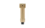 Grip Pod GPS.02 Bipod Stand Alum Tan, front view in closed vertical position