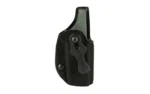 Safariland SL SPECIES FOR GLK 43/43X COR BLK RH black holster, right side view with belt clip