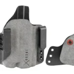 Safariland SL INCOGX P365 X-MACRO gray front view with black clips and detached gray wing