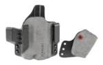 Safariland SL INCOGX P365 X-MACRO gray front view with black clips and detached gray wing