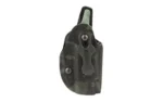 Safariland SL SPECIES P365XL camouflage side view with belt loop, screws and raised sight channel