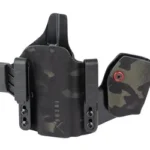 Safariland SL INCOG FOR GLK 43X/48 black Multicam front view with sidecar and belt clips