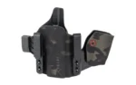Safariland SL INCOG FOR GLK 43X/48 black Multicam front view with sidecar and belt clips