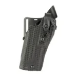 Safariland SL 6360RDS M&P2.0 9CORE black right-side angled view with belt mount and hood