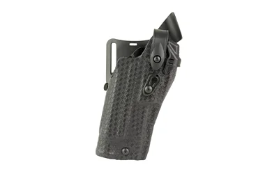 primary-13228 Safariland SL 6360RDS M&P2.0 9CORE black right-side angled view with belt mount and hood