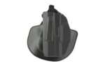 Safariland SL 7TS ALS COMBO black left-hand holster, front view with broad paddle mount