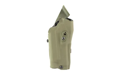 Safariland SL 6354RDSO FITS GLOCK 17MOS X300 RH green holster, right-side view with optic hood