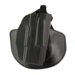 Safariland SL 7TS ALS COMBO FOR GLK/HELLCAT RH black holster, front angled view with paddle backing