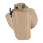 Safariland SL 578 GLS Wide Long Slide holster, FDE front view with paddle backing