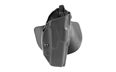 primary-13283 Safariland SL 6378 ALS for GLK 17 W/LGHT STB RH holster, black angled front view with paddle