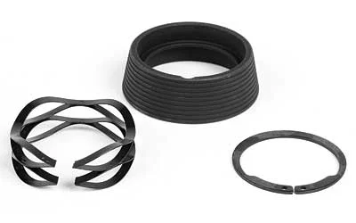 LBE AR 308 DELTA RING ASSEMBLY black ring, spring and retaining ring separated