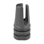 LBE AR15 556 FLASH HIDER 3PRONG BLK black angled view with three open prongs