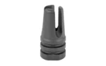 LBE AR15 556 FLASH HIDER 3PRONG BLK black angled view with three open prongs