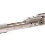 LBE 556 Bolt Carrier Group NIB silver-tone side view with visible bolt and gas key