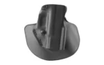 Safariland SL 5198 holster, black front view with belt clip and molded handgun profile