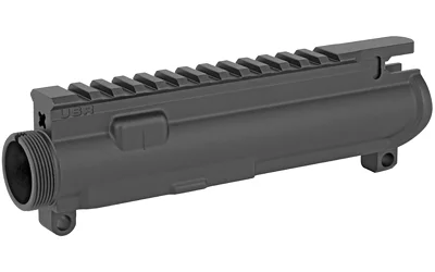 primary-13307 LANTAC USR FORGED UPPER RECEIVER BLK black upper receiver, right-side view with top rail