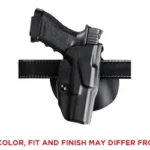 Safariland SL 6378 ALS FOR GLK 17 black right-side view on belt with handgun seated
