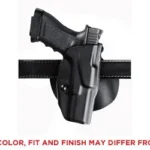 Safariland SL 6378 ALS FOR GLK 19 W/LGHT STB RH black belt holster holding a pistol