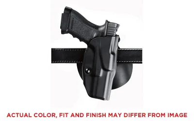 Safariland SL 6378 ALS FOR GLK 19 W/LGHT STB RH black belt holster holding a pistol