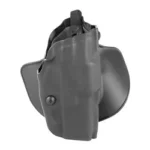 Safariland 6378 ALS black holster rear three-quarter view with paddle attachment