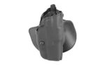 Safariland 6378 ALS black holster rear three-quarter view with paddle attachment