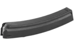 MAG CENT ARMS AP5 9MM 30RD BLK black curved magazine angled side view