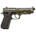 Taurus International Inc. Taurus PT92 Handgun 9mm Luger 17rd Magazines (2) 5" Barrel OD Green Black Hogue Grip